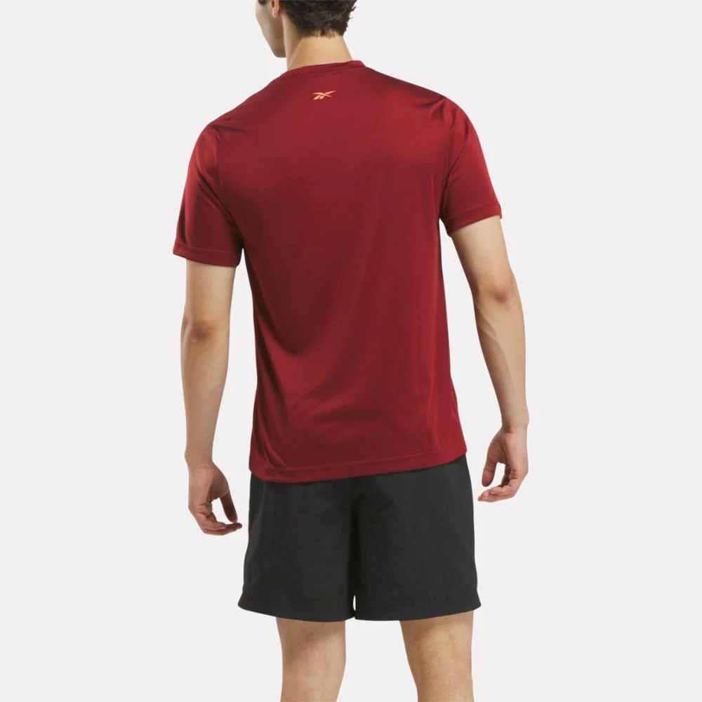 Reebok Apparel Men No Matter the Distance Graphic T-Shirt RICH MAROON - Image 3