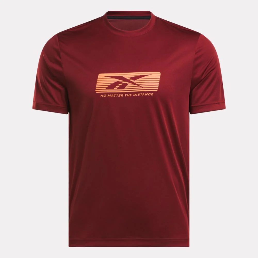 Reebok Apparel Men No Matter the Distance Graphic T-Shirt RICH MAROON - Image 4