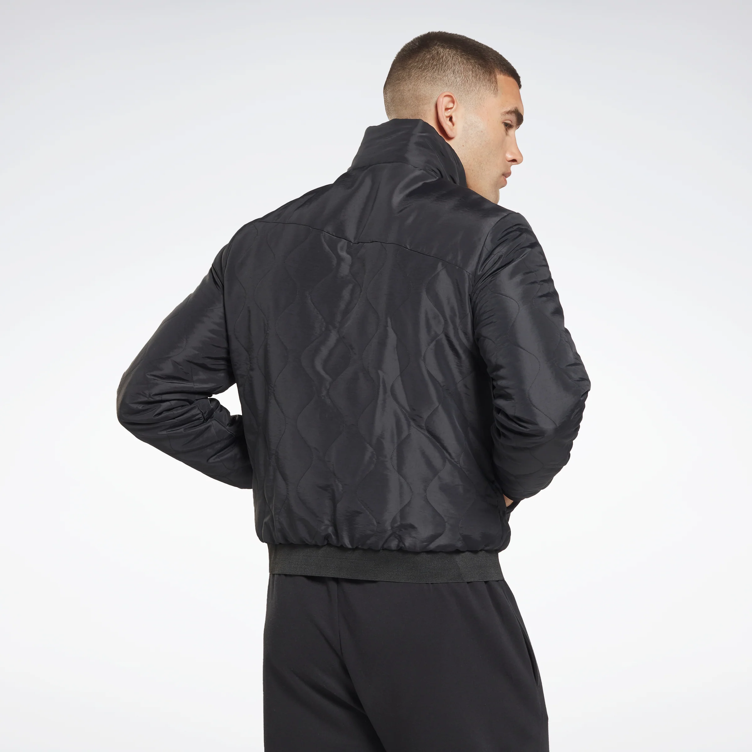 Reebok Apparel Men Outerwear Fleece-Lined Jacket Black - Image 2