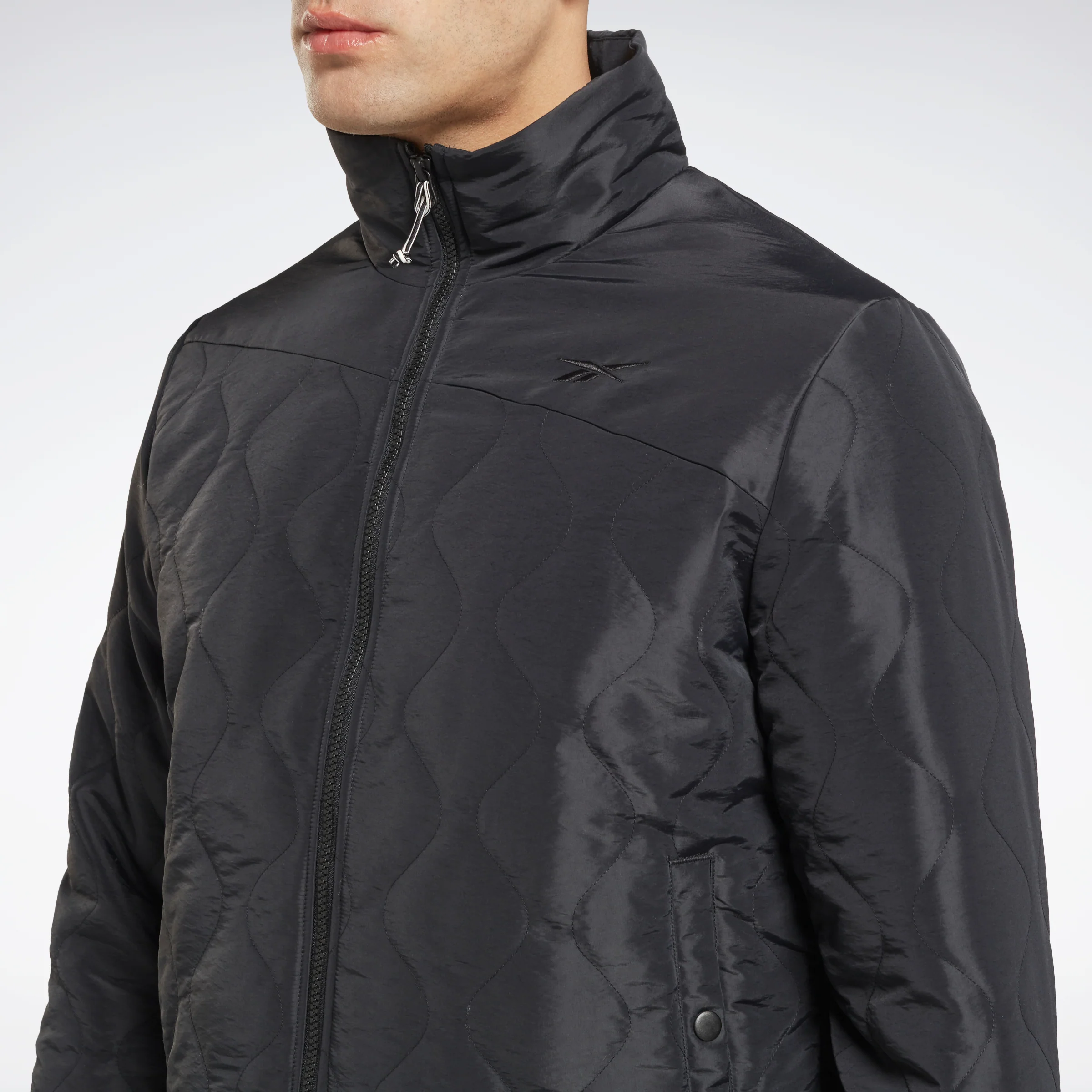 Reebok Apparel Men Outerwear Fleece-Lined Jacket Black - Image 3