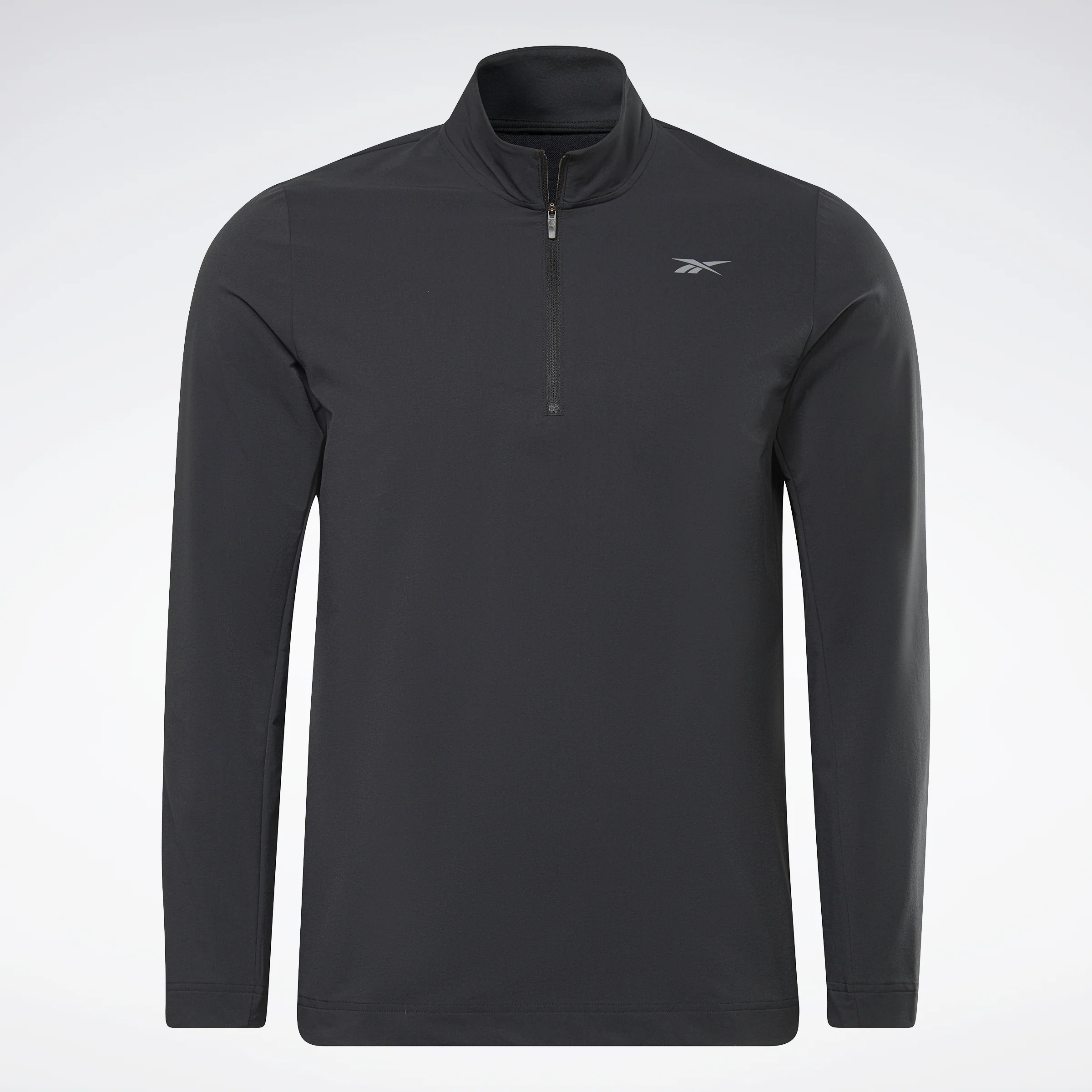 Reebok Apparel Men Performance Quarter-Zip Sweatshirt Black - Image 6