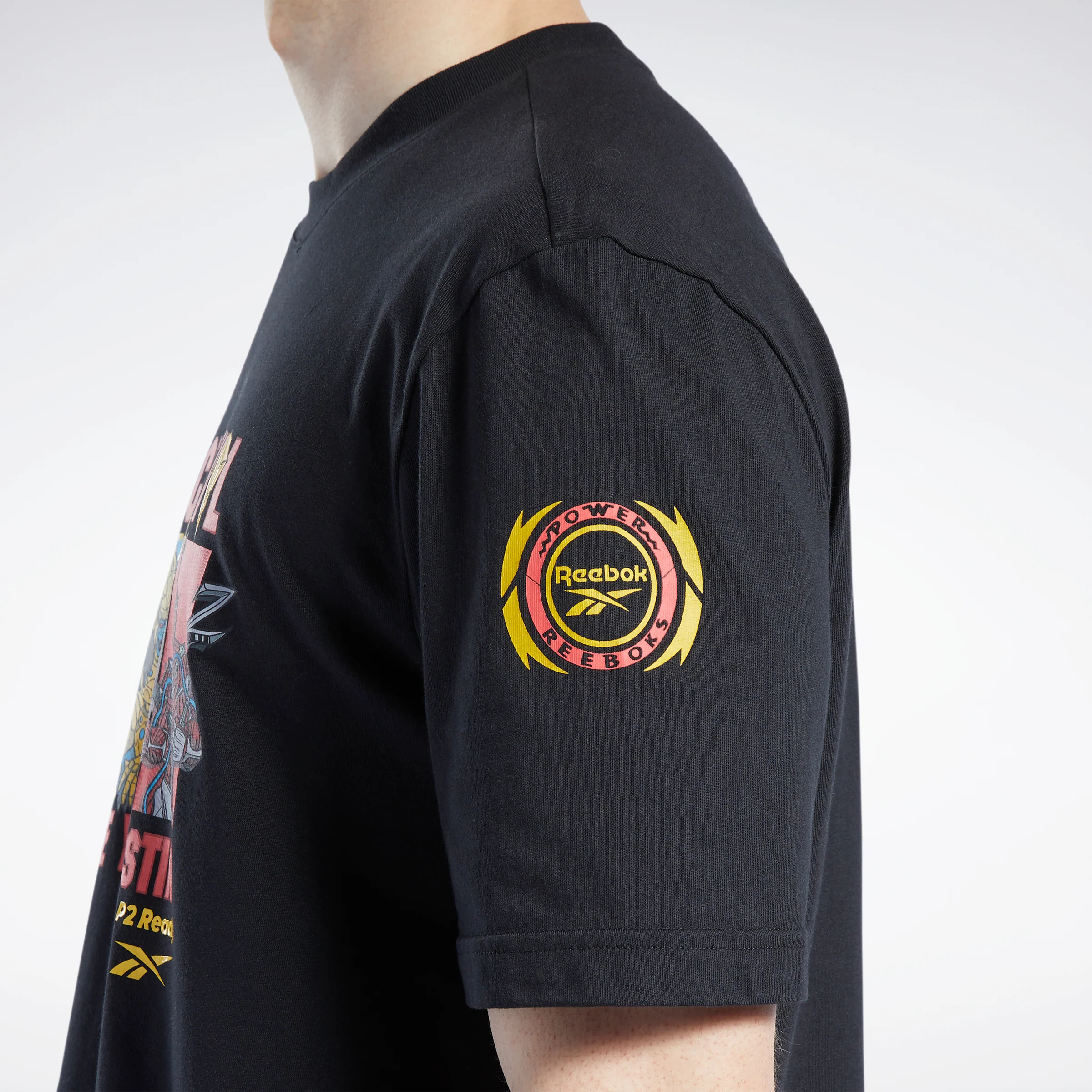 Reebok Apparel Men Power Rangers T-Shirt Black - Image 5