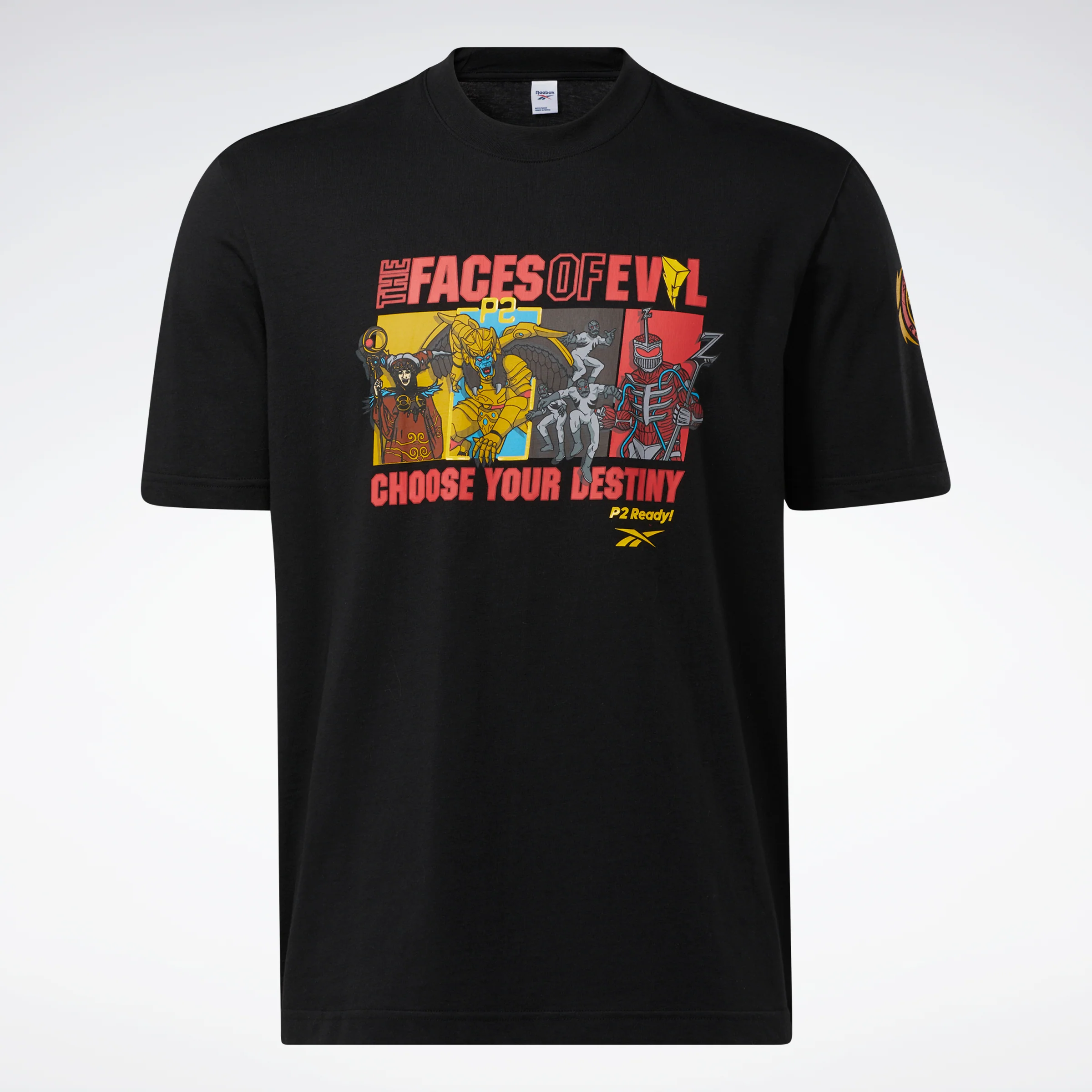 Reebok Apparel Men Power Rangers T-Shirt Black - Image 6
