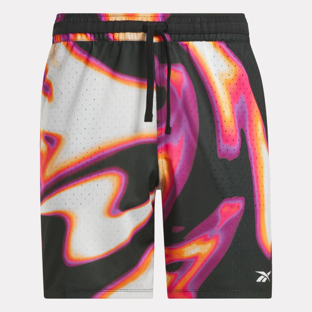 Reebok Apparel Men Basketball Transition Shorts 7" HEAT WAVE - Image 4