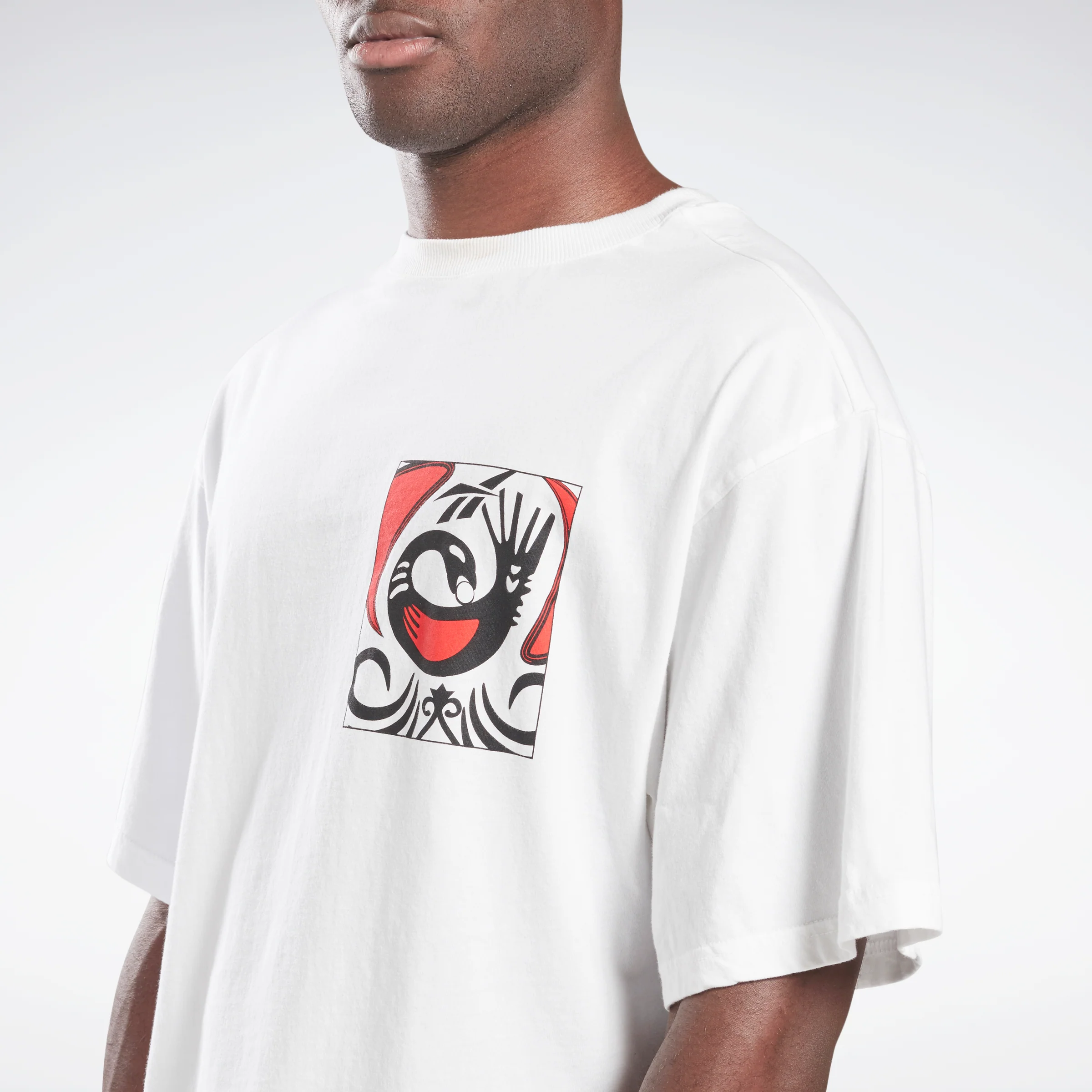 Reebok Apparel Men Reebok By Pyer Moss Short Sleeve Sankofa T-Shirt White - Image 4