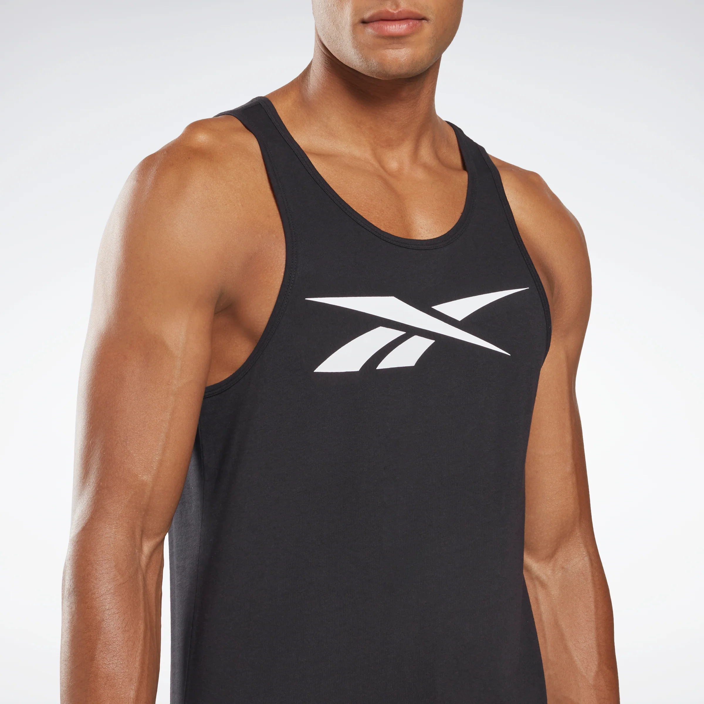 Reebok Apparel Men Reebok Graphic Series Vector Tank Top Black - Image 4