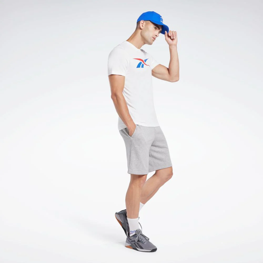 Reebok Apparel Men Reebok Graphic Series Vector T-Shirt WHITE/VECTOR RED/VECTOR BLUE - Image 2