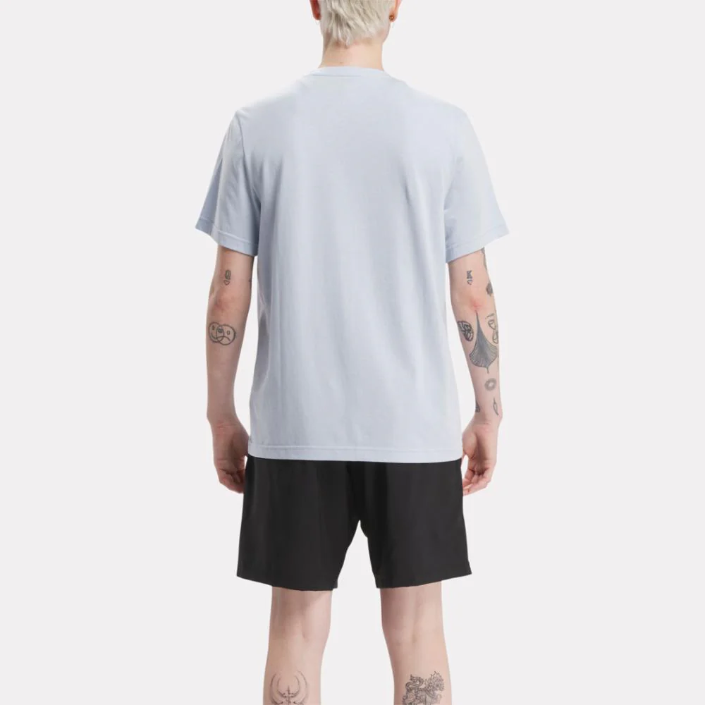 Reebok Apparel Men Reebok Identity Big Stacked Logo T-Shirt PALBLU - Image 3