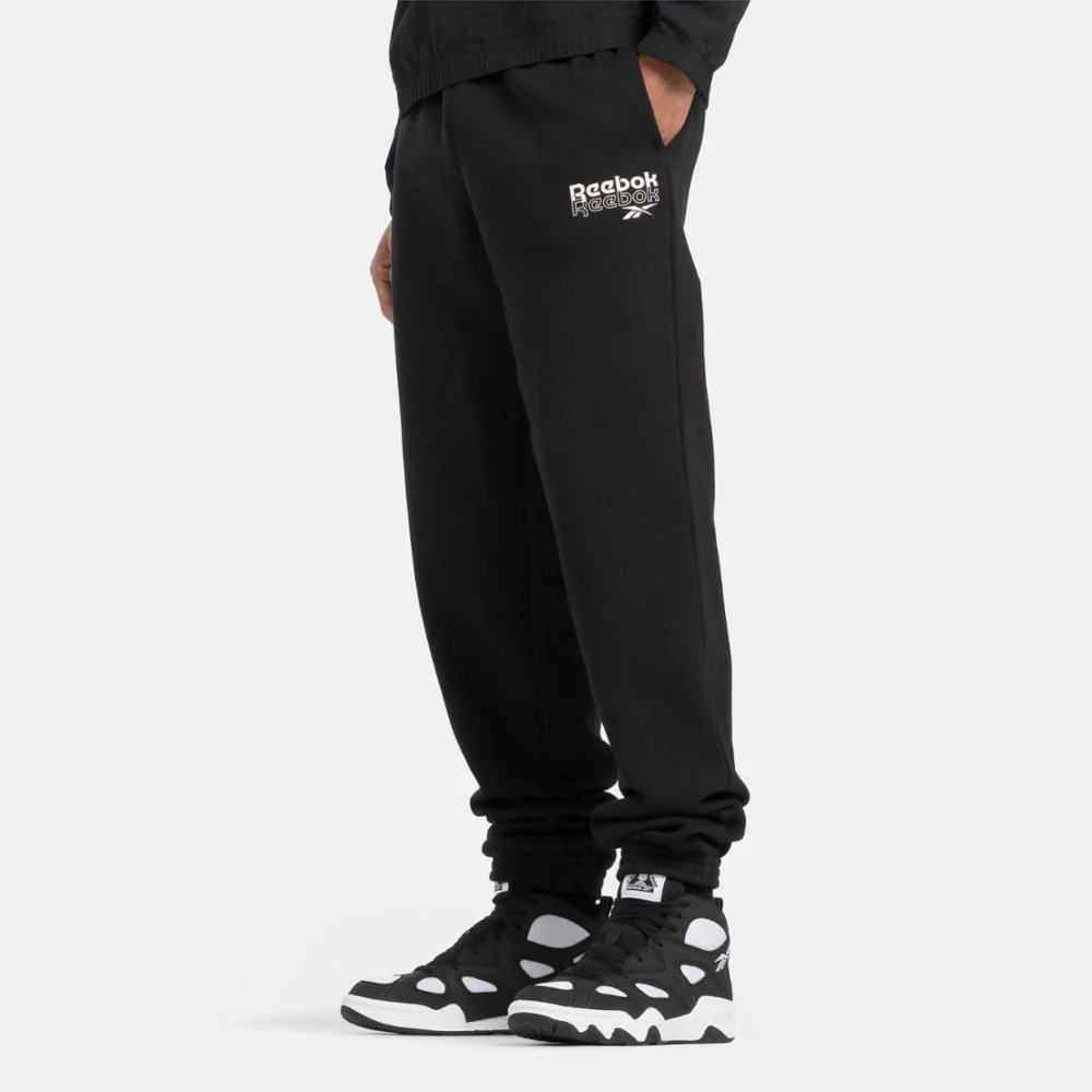 Reebok Apparel Men Reebok Identity Brand Proud Joggers BLACK - Image 4