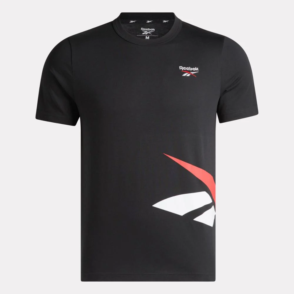Reebok Apparel Men Reebok Identity Cross Check T-Shirt BLACK - Image 4