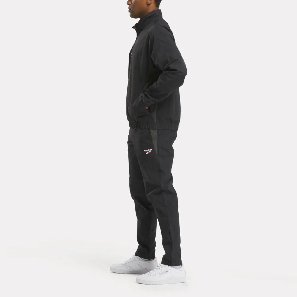 Reebok Apparel Men Reebok Identity Cross Check Woven Top BLACK - Image 2
