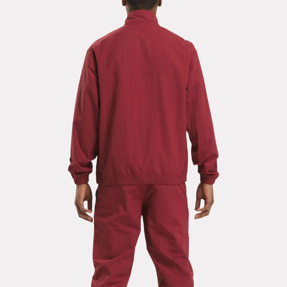 Reebok Apparel Men Reebok Identity Cross Check Woven Top RICH MAROON - Image 3