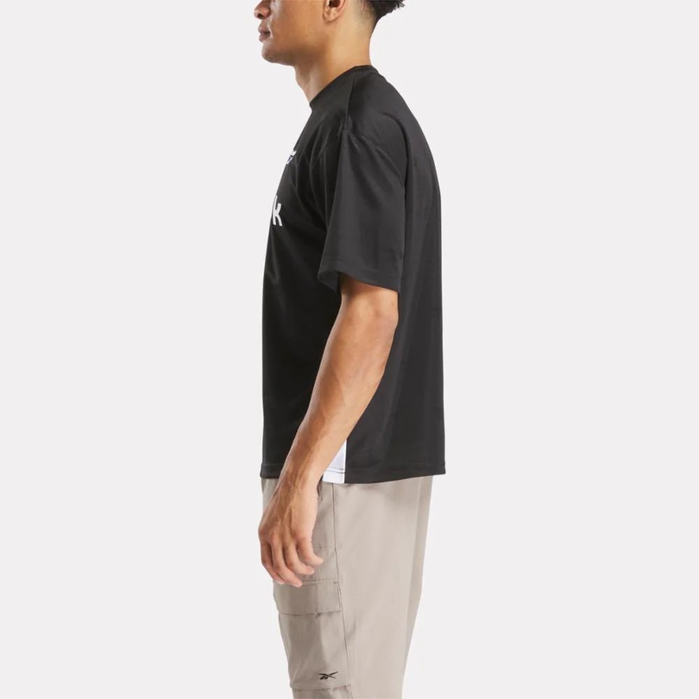 Reebok Apparel Men Reebok Identity Crosscheck Jersey BLACK - Image 2