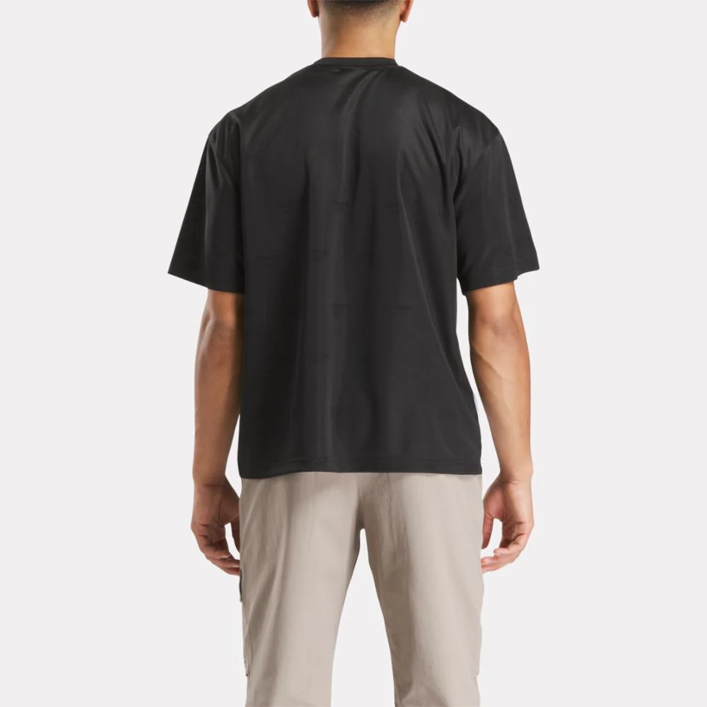 Reebok Apparel Men Reebok Identity Crosscheck Jersey BLACK - Image 3
