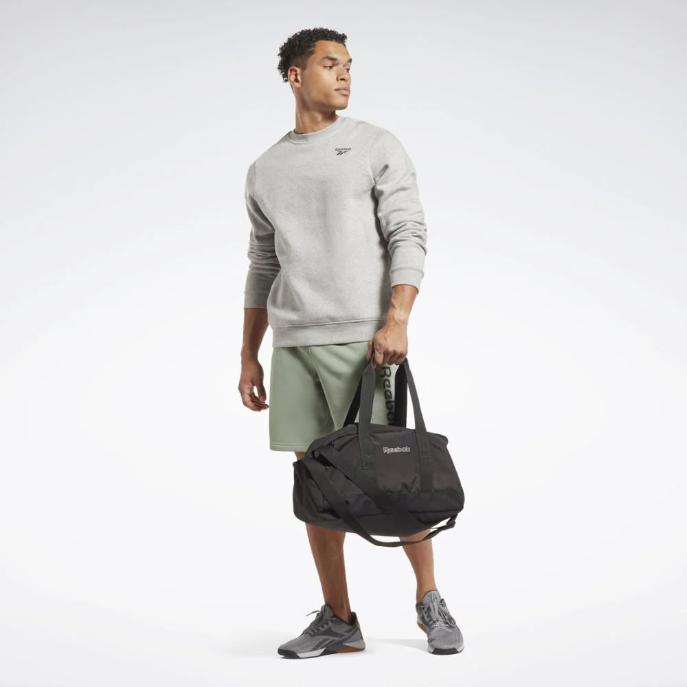 Reebok Apparel Men Reebok Identity Fleece Vector Crew Sweatshirt MEDIUM GREY HEATHER - Image 2