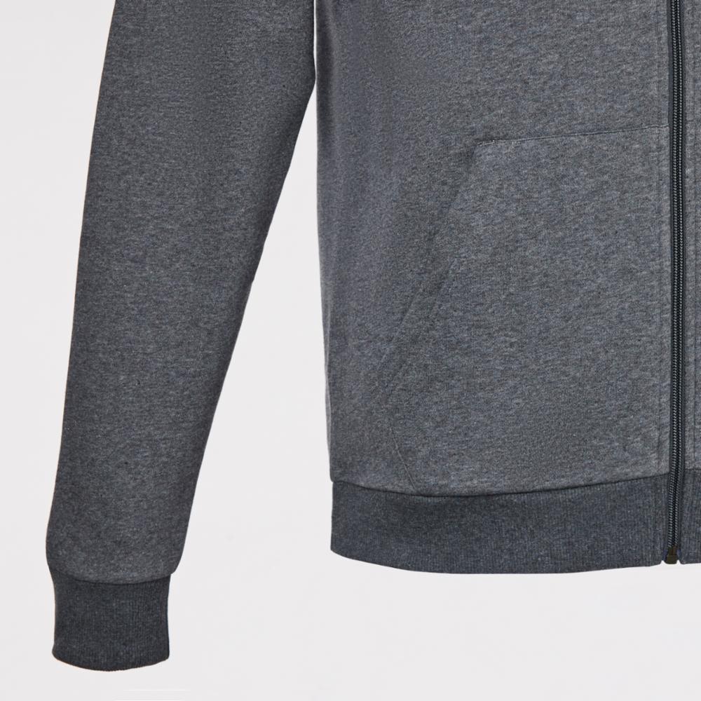 Reebok Apparel Men Reebok Identity Small Logo Fleece Full-Zip Hoodie DGREYH - Image 4