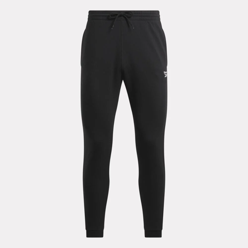 Reebok Apparel Men Reebok Identity Small Logo Fleece Joggers BLACK - Image 6