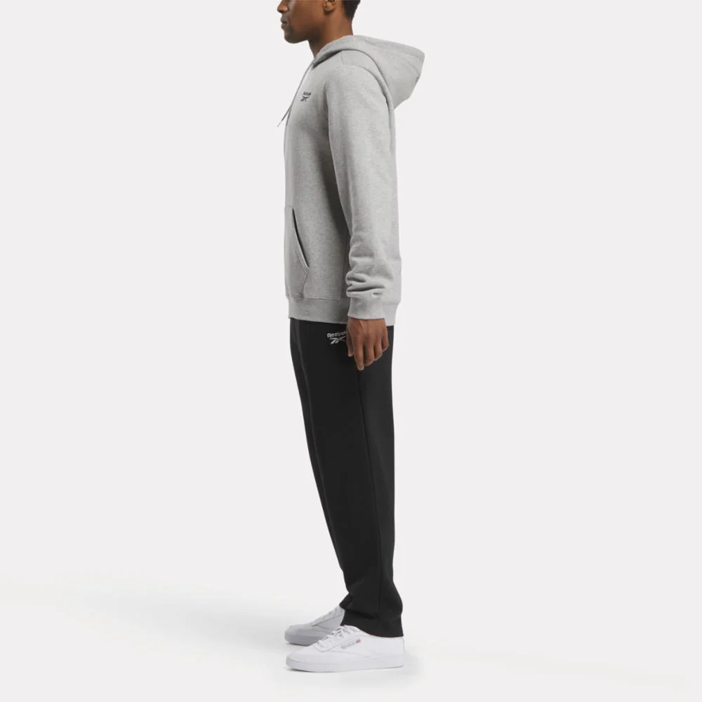Reebok Apparel Men Reebok Identity Small Logo Fleece Pants BLACK - Image 2