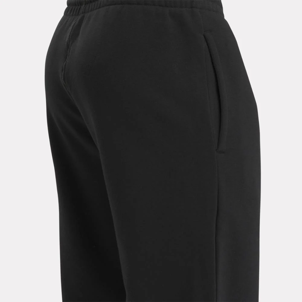 Reebok Apparel Men Reebok Identity Small Logo Fleece Pants BLACK - Image 4