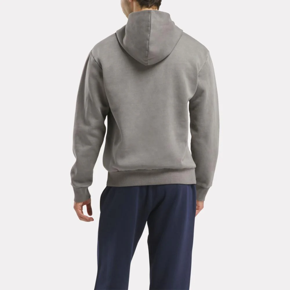 Reebok Apparel Men Reebok Identity Washed Hoodie BLACK - Image 3