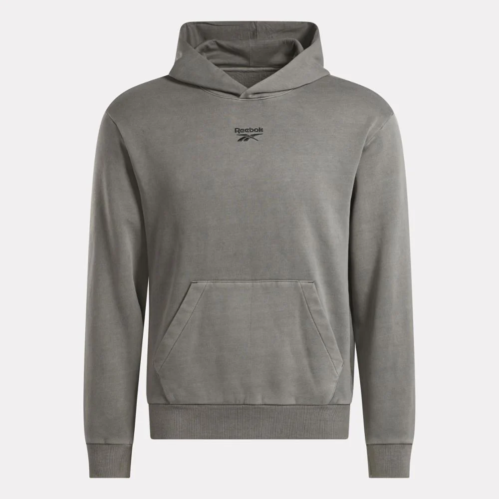 Reebok Apparel Men Reebok Identity Washed Hoodie BLACK - Image 4