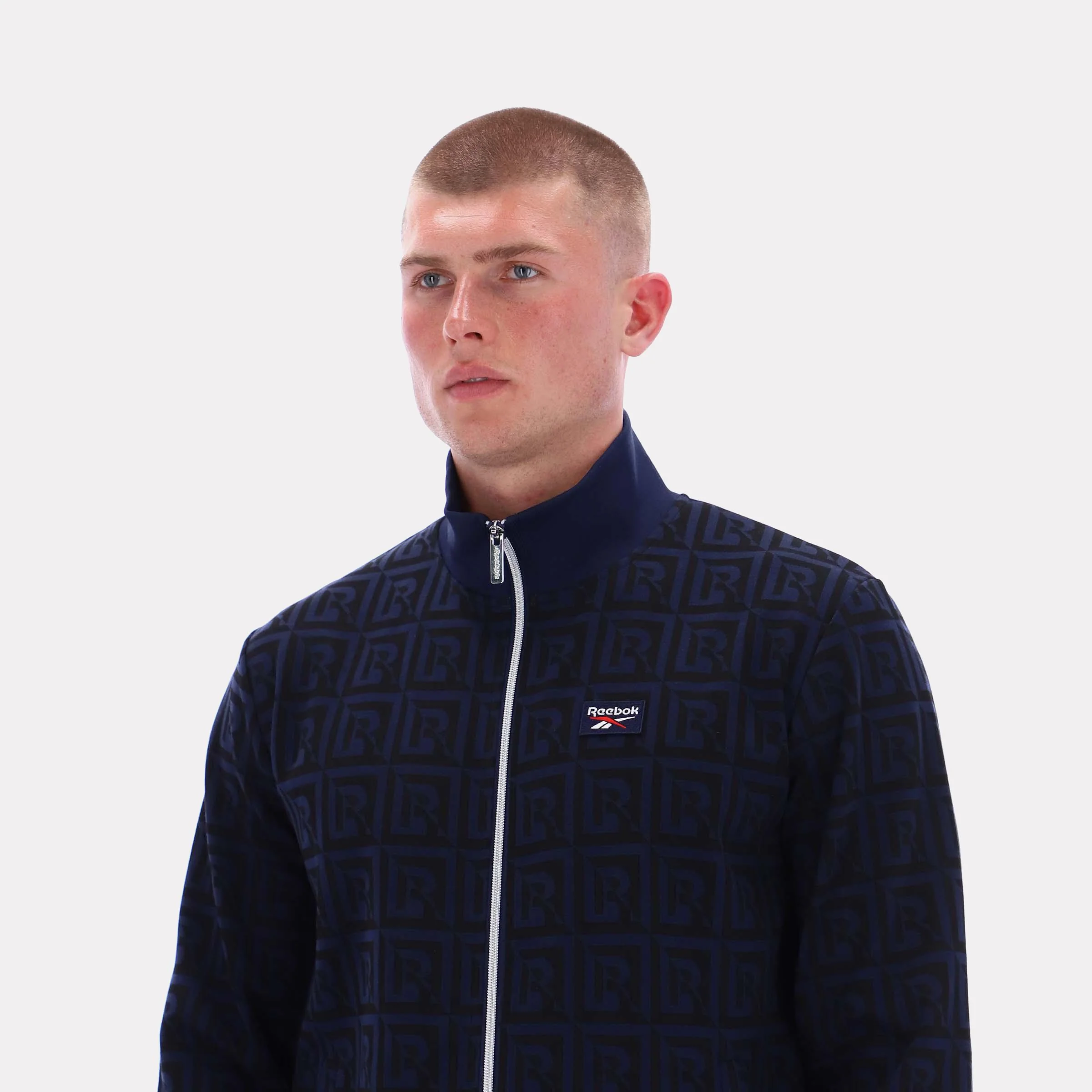 Reebok Apparel Men Reebok Monogram Track Jacket VECTOR NAVY - Image 3