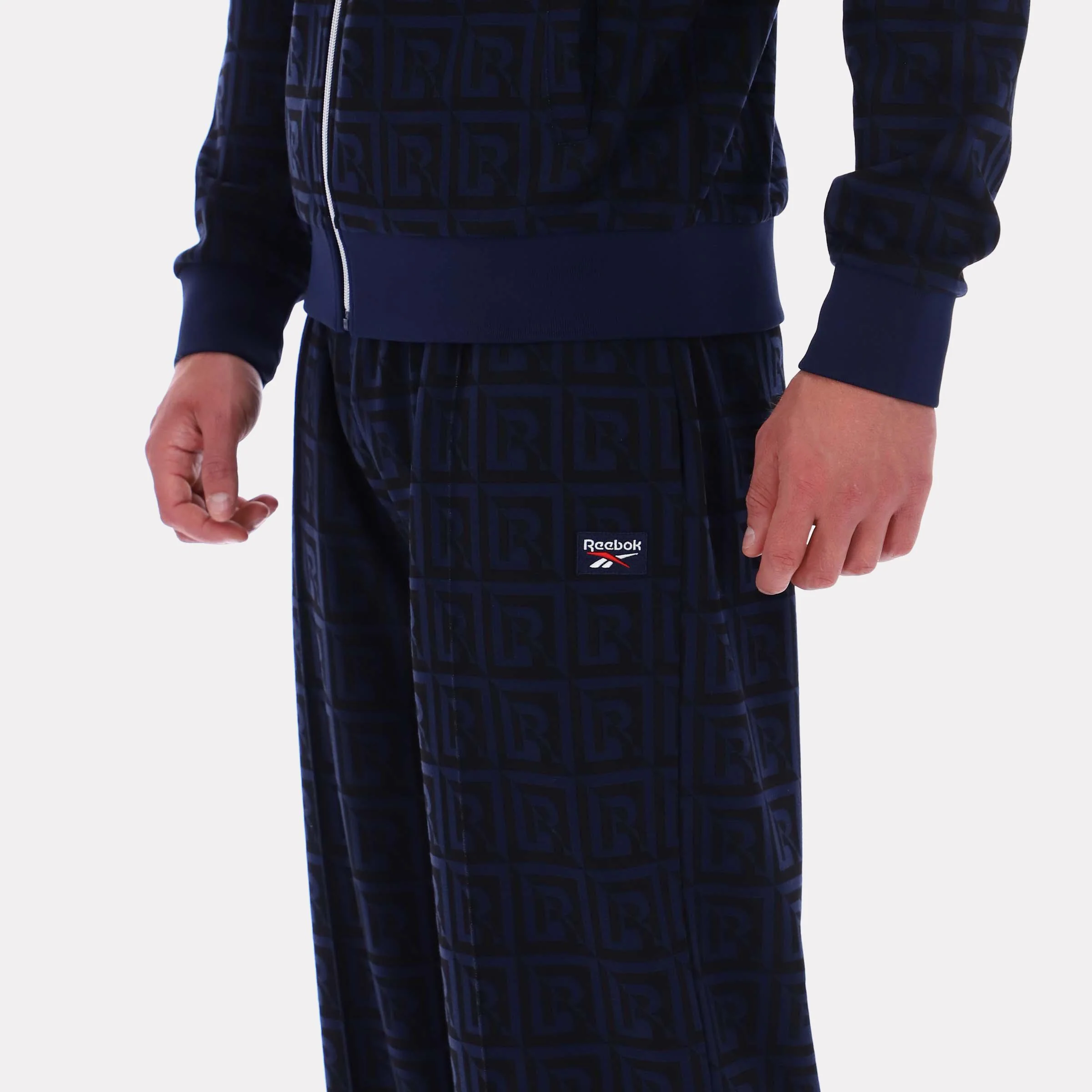 Reebok Apparel Men Reebok Monogram Track Joggers VECTOR NAVY - Image 3