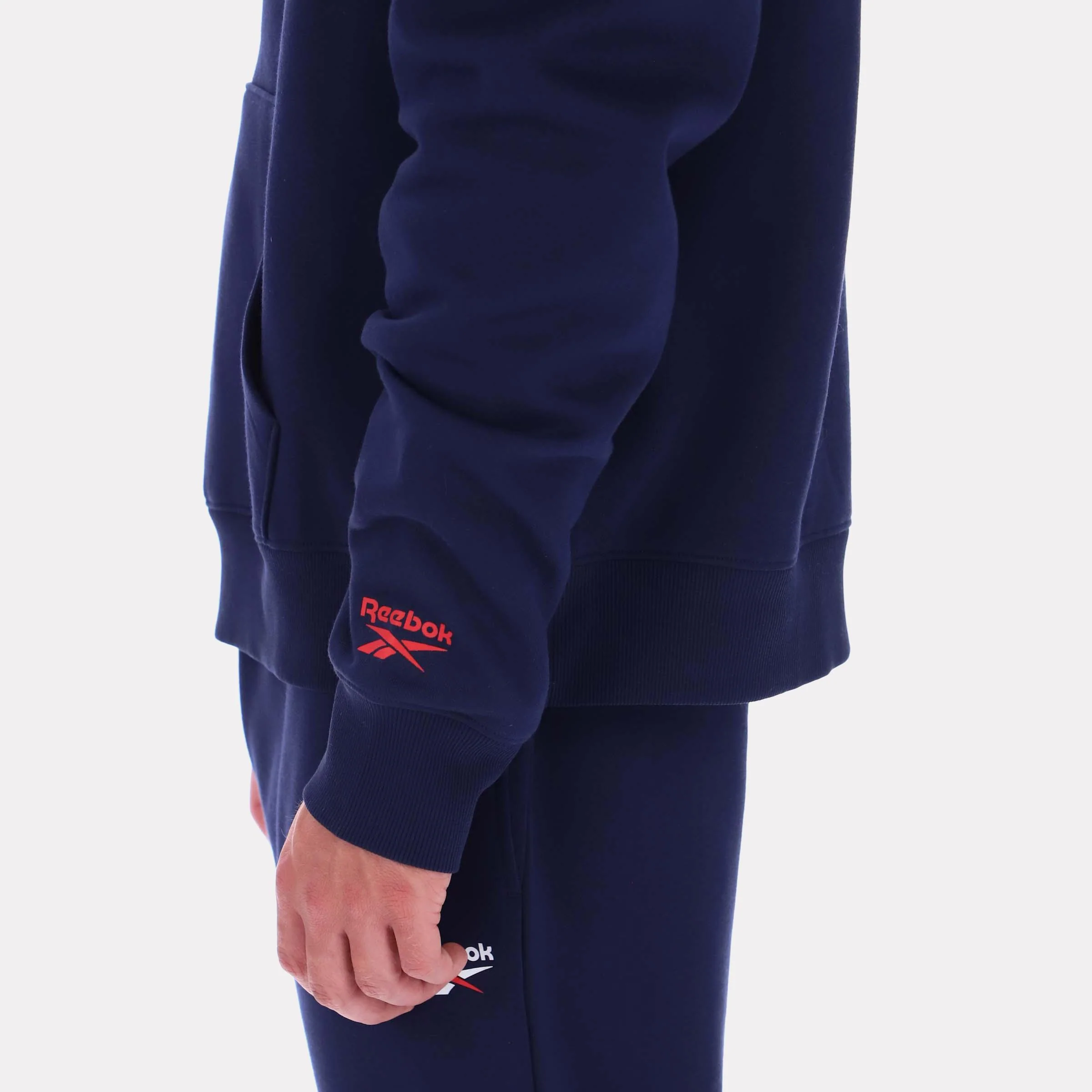Reebok Apparel Men Reebok Varsity Graphic Hoodie VECTOR NAVY - Image 3