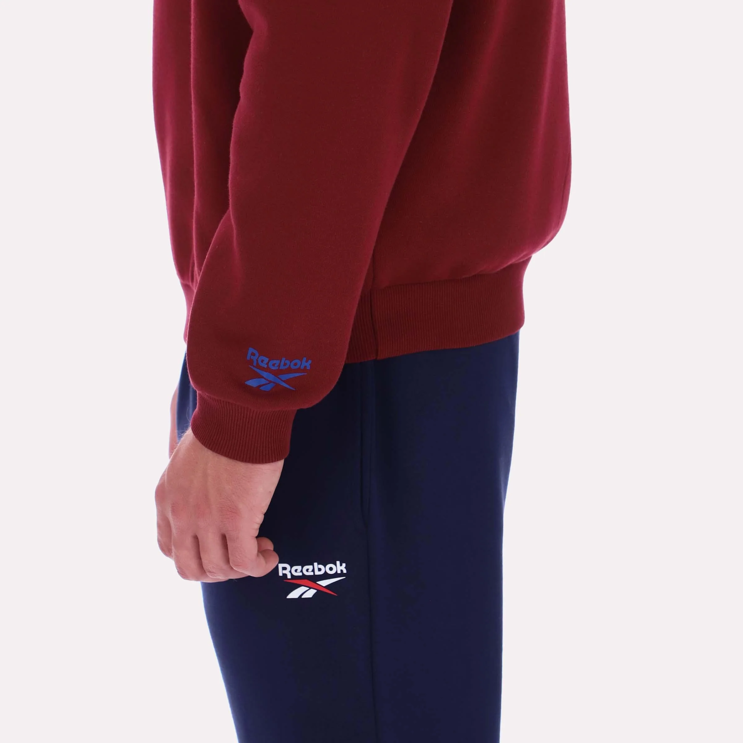 Reebok Apparel Men Reebok Varsity Graphic Sweatshirt CLASSIC BURGUNDY - Image 4