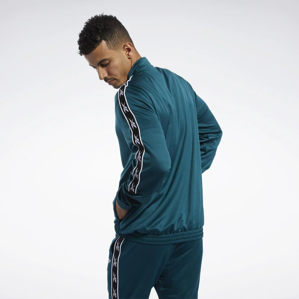 Reebok Apparel Men Reebok Vector Tape Track Jacket DEETEA - Image 3