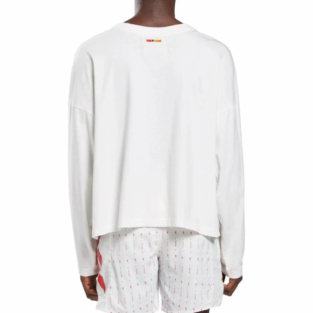 Reebok Apparel Men Reebok x Pyer Moss Long Sleeve T-Shirt WHITE - Image 2