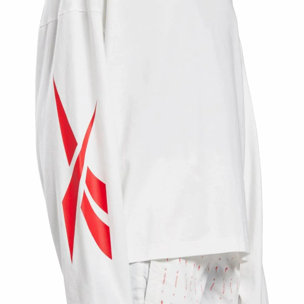 Reebok Apparel Men Reebok x Pyer Moss Long Sleeve T-Shirt WHITE - Image 3