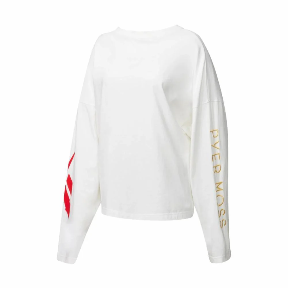 Reebok Apparel Men Reebok x Pyer Moss Long Sleeve T-Shirt WHITE - Image 5