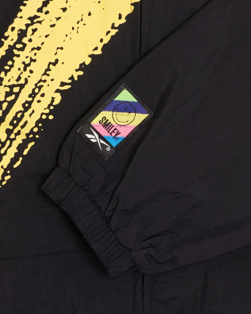 Reebok Apparel Men Reebok x Smiley Unisex Track Jacket BLACK - Image 6