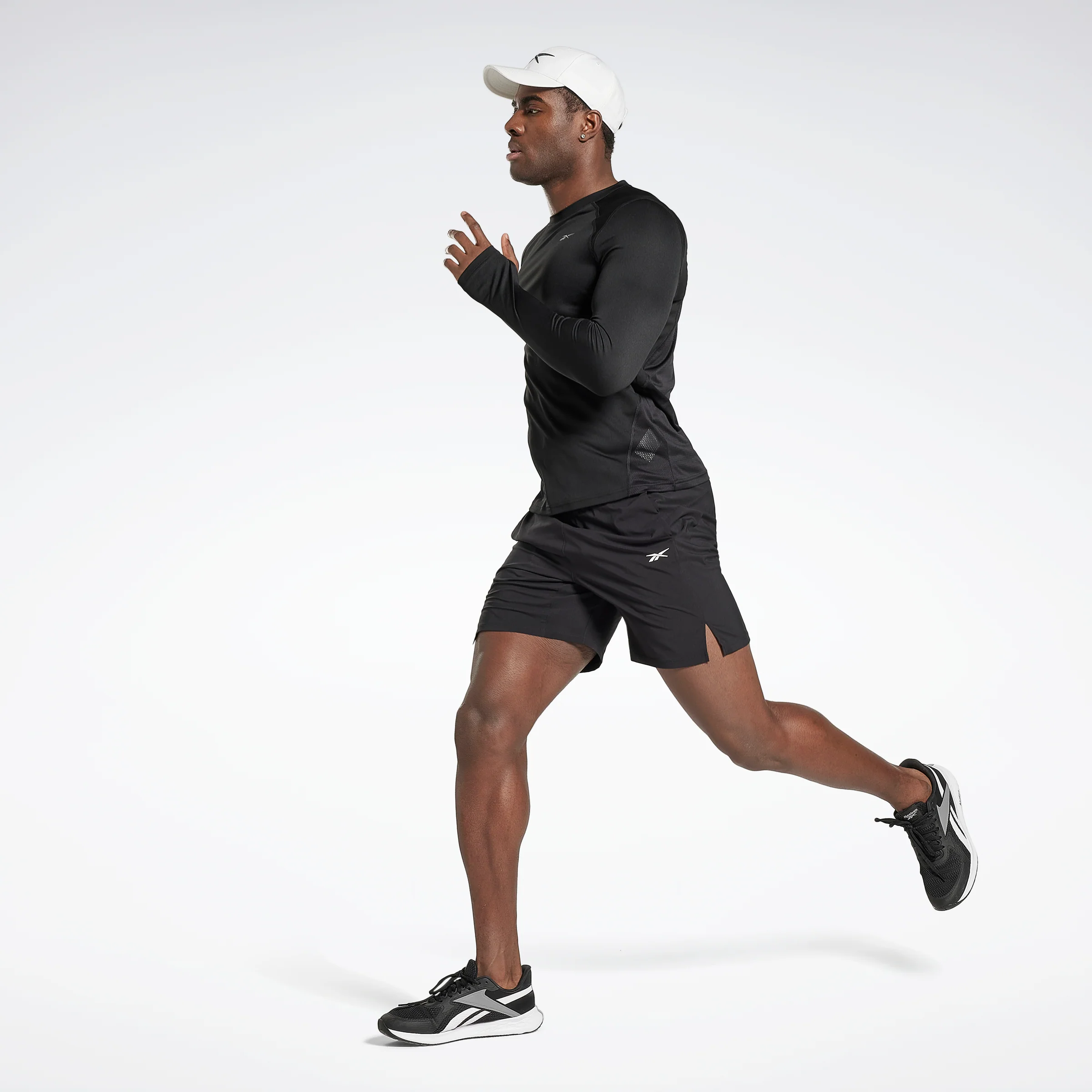 Reebok Apparel Men Running Long-Sleeve Top Black - Image 2