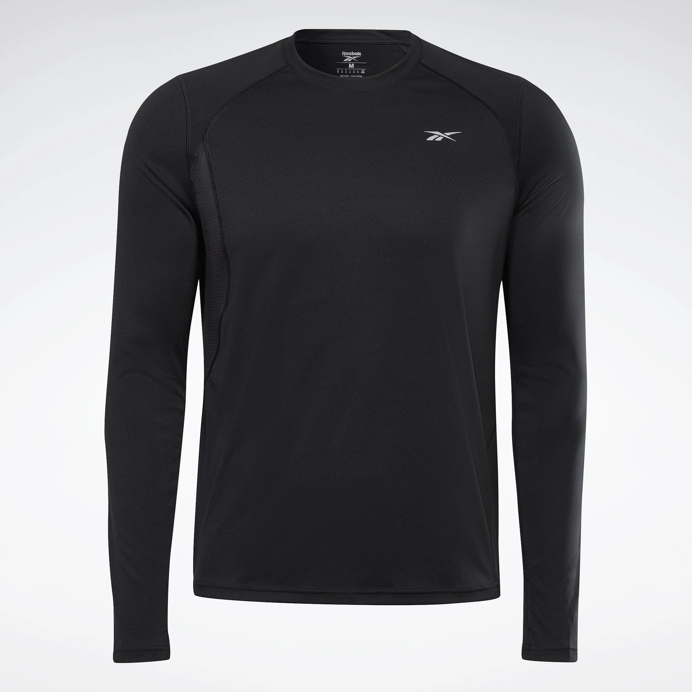 Reebok Apparel Men Running Long-Sleeve Top Black - Image 5