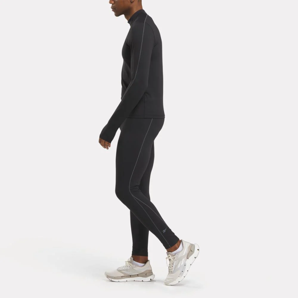 Reebok Apparel Men Speed Base Layer Tights Feat. RBK-FIRE+ BLACK - Image 2