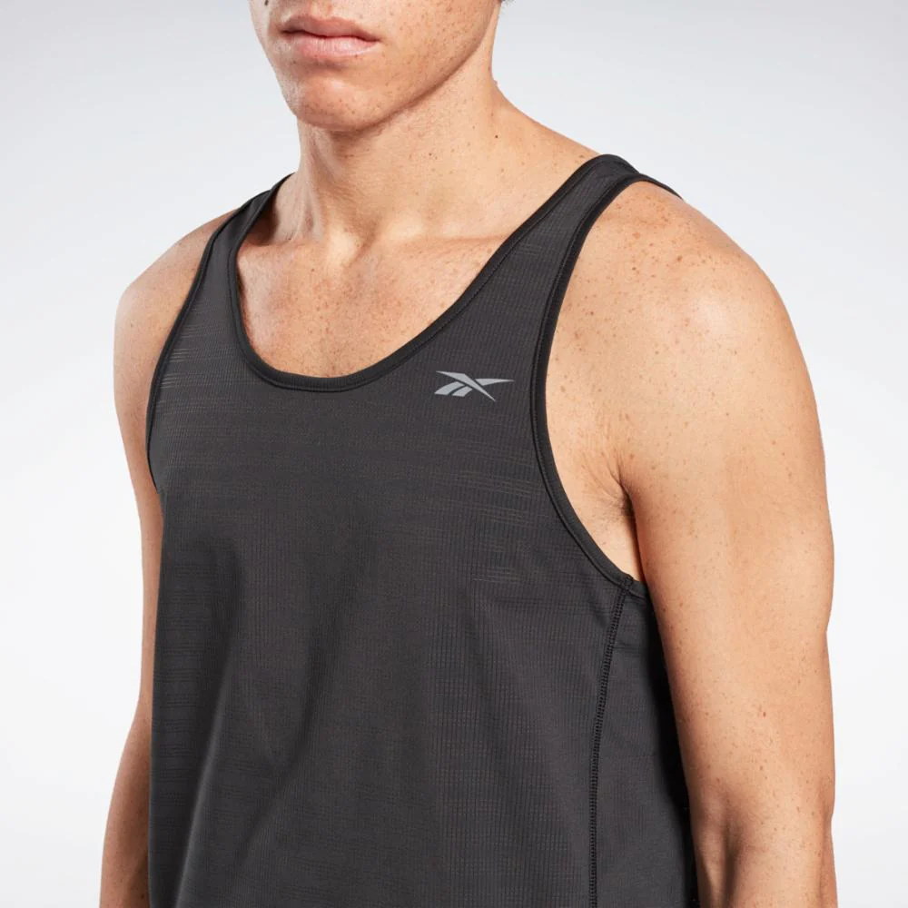 Reebok Apparel Men Speed Tank Top BLACK - Image 2