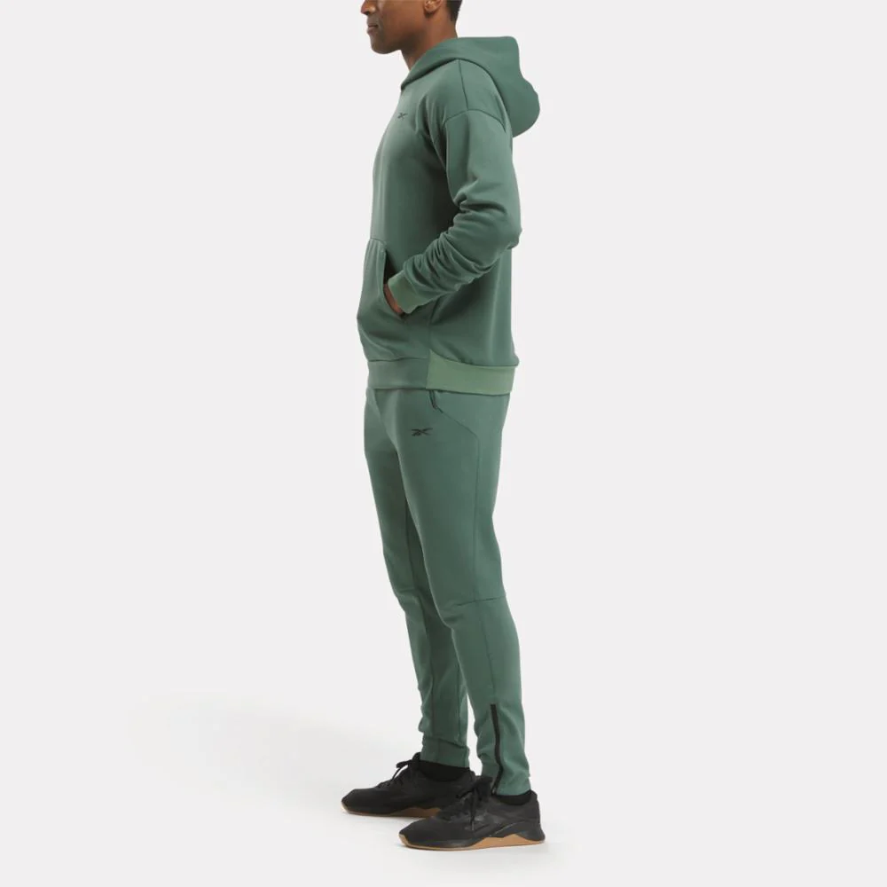 Reebok Apparel Men Strength Hoodie ESCAPE GREEN - Image 2