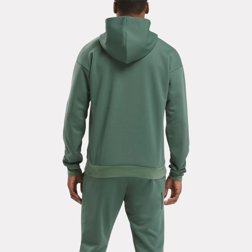 Reebok Apparel Men Strength Hoodie ESCAPE GREEN - Image 3