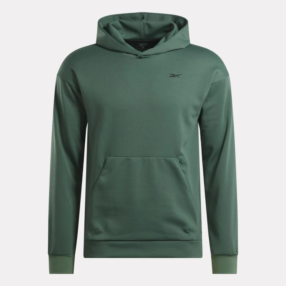 Reebok Apparel Men Strength Hoodie ESCAPE GREEN - Image 6