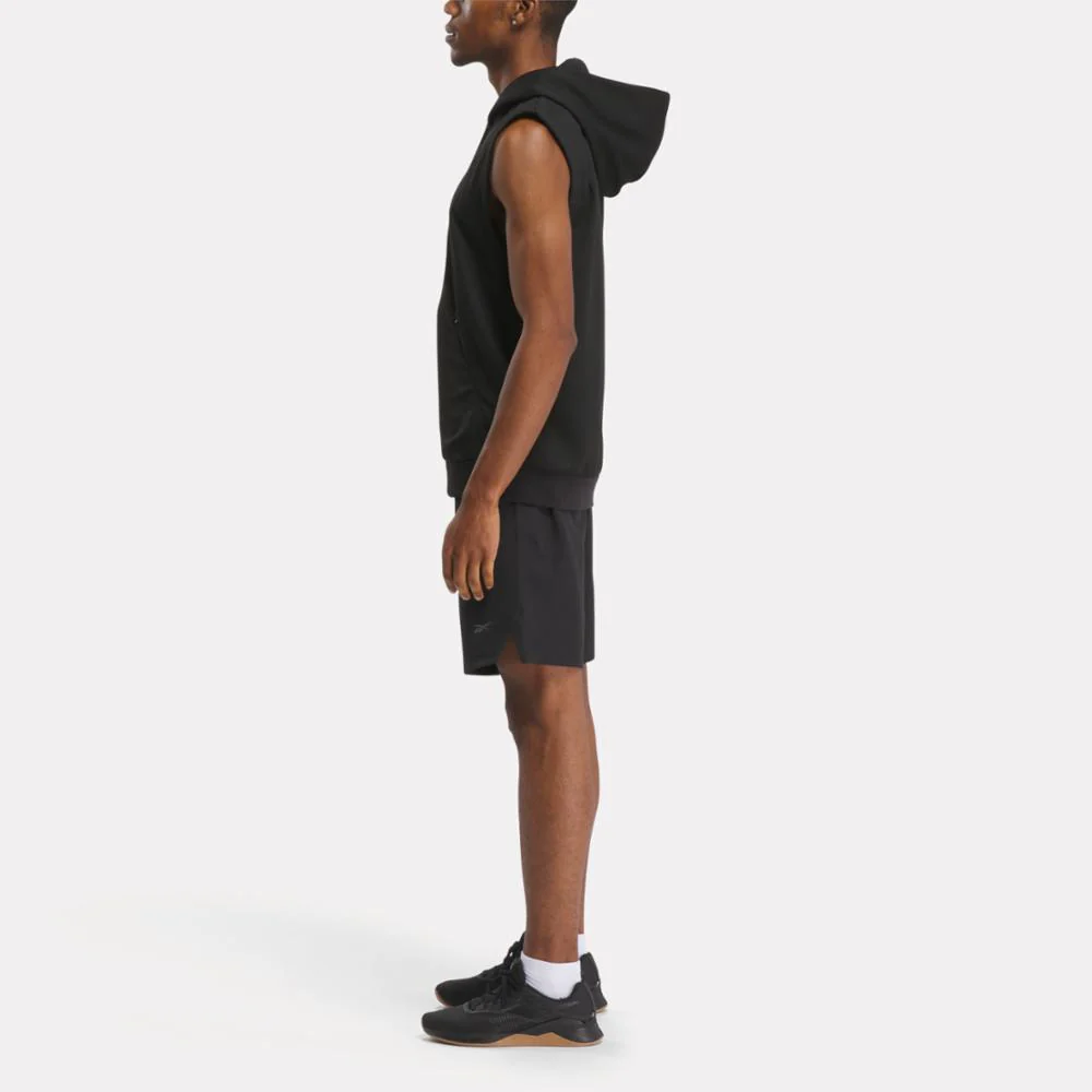 Reebok Apparel Men Strength Sleeveless Hoodie BLACK - Image 2