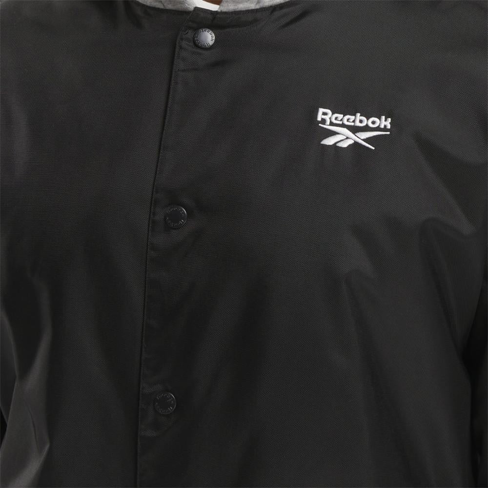 Reebok Apparel Men Team Tradition Coaches Jacket BLACK - Image 4