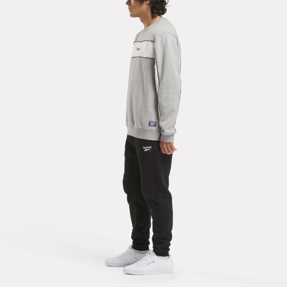 Reebok Apparel Men Team Tradition Crew Sweatshirt MGREYH - Image 2