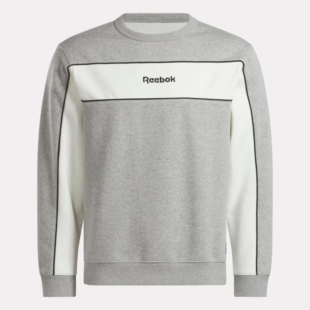 Reebok Apparel Men Team Tradition Crew Sweatshirt MGREYH - Image 4