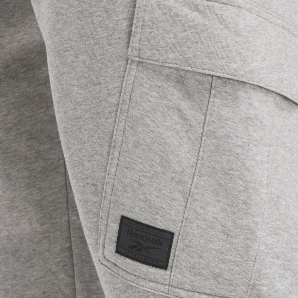 Reebok Apparel Men Team Tradition Fleece Cargo Pants MGREYH - Image 4