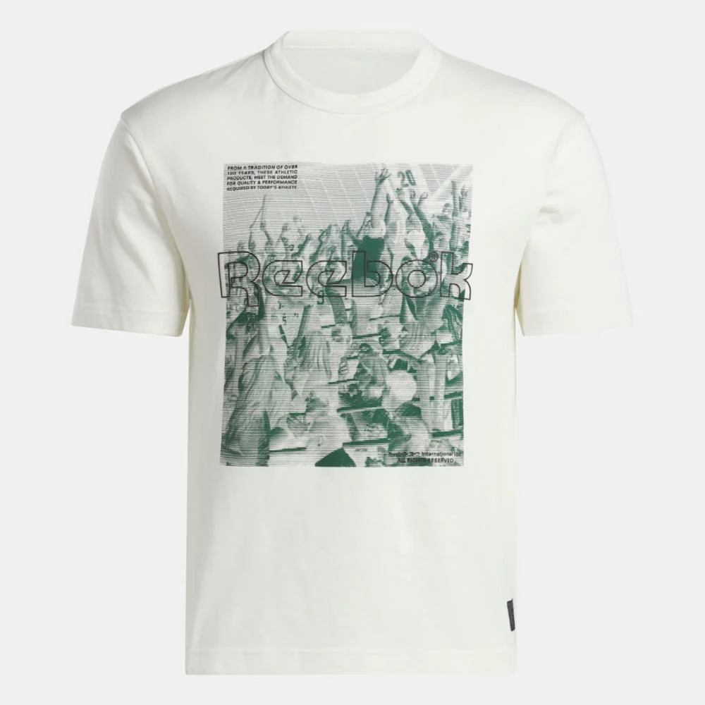 Reebok Apparel Men Team Tradition Short Sleeve T-Shirt CHALK - Image 4