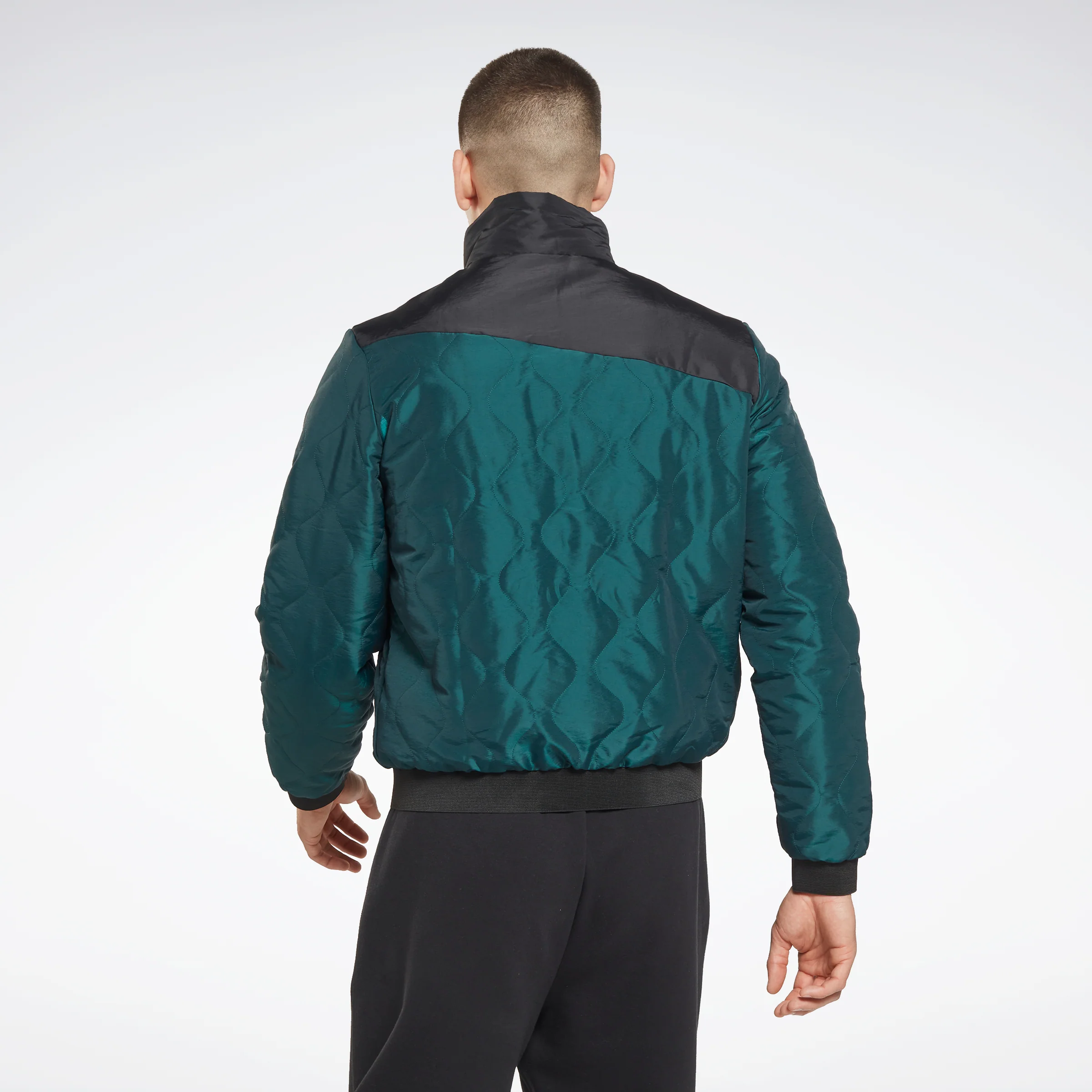 Reebok Apparel Men Thermowarm+Graphene Padded Parka Forest Green - Image 3