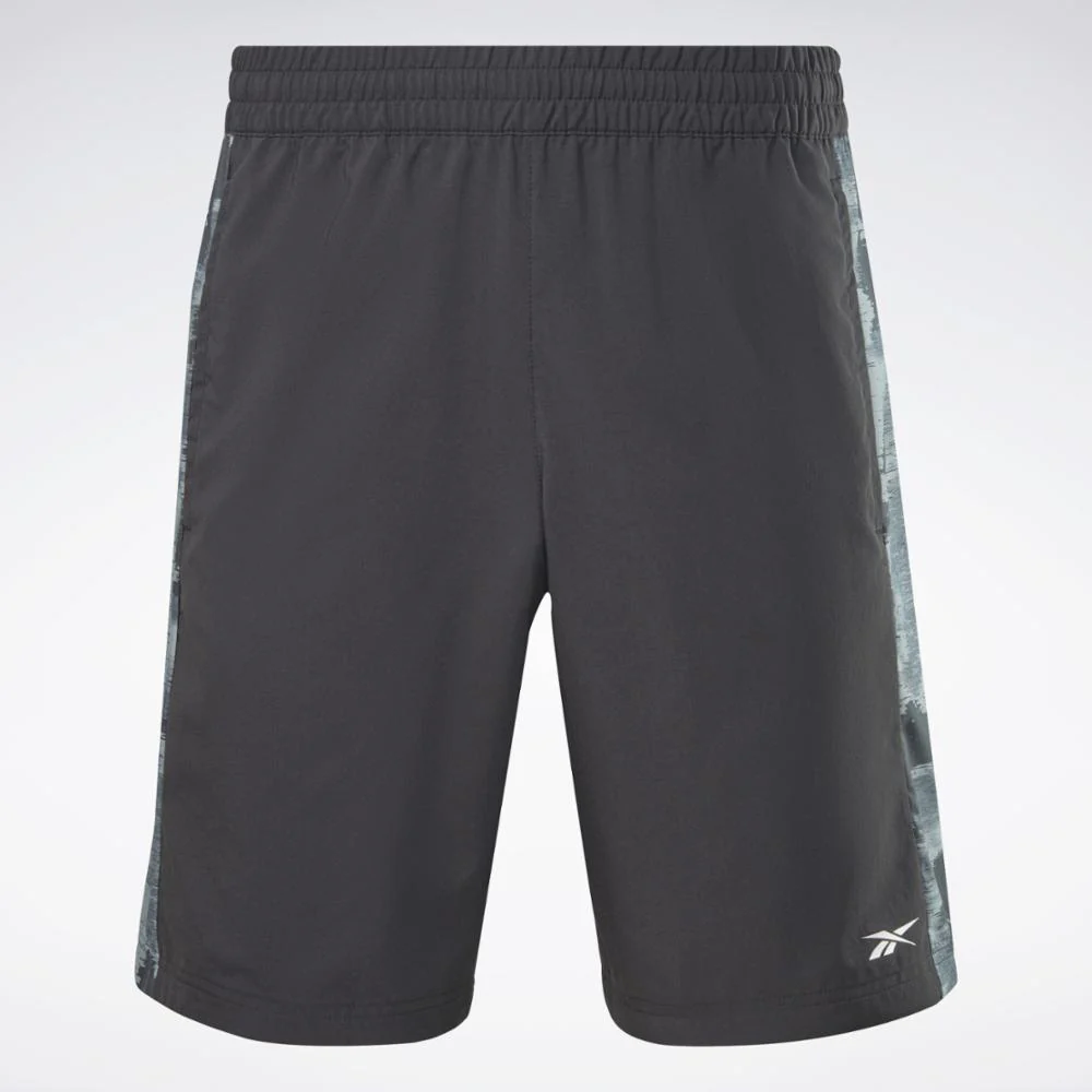 Reebok Apparel Men Training Camo Woven Shorts NIGHT BLACK - Image 6