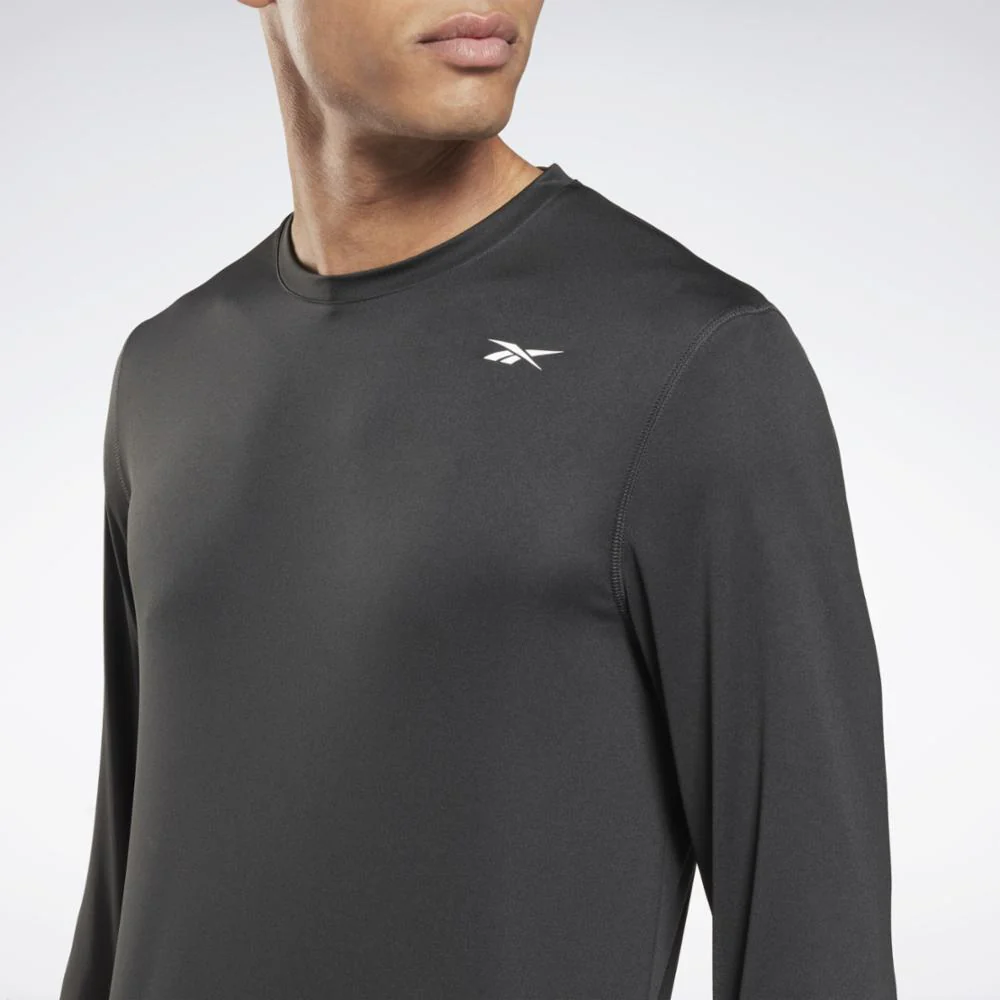 Reebok Apparel Men Training Long-Sleeve Top NGHBLK - Image 4